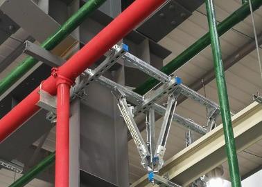郧阳该抗震支架的整体式支吊架结构协调性好